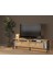 Roma LED Işıklı Özel Tasarım Metal Ayaklı Minifiksli Tv Ünitesi - Tv Sehpası 160 cm 4