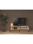 Roma LED Işıklı Özel Tasarım Metal Ayaklı Minifiksli Tv Ünitesi - Tv Sehpası 160 cm 5