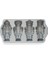 - Ware Pişirme Kalıbı Nutcracker Cakelet Pan Alüminyum Gri, 35,6 cm x 17,5 Cm, Nw 92977 3