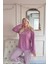 Pudra Ready Desenli Bambu Uzun Kol Kadın Pijama Takımı 4