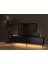 Paris LED Işıklı Dolaplı Minifiksli 160 cm Tv Ünitesi - Tv Sehpası - Wood Siyah 3