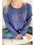 Lacivert Enough Desenli Bambu Uzun Kol Kadın Pijama Takımı 4