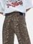 Kadın Larrıe Leopar Baggy Jean Pantolon 5