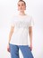 Comfort Kırık Beyaz Kadın Relaxed Taşlı T-Shirt FC5SL-TST0114 3