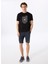 D5SM-TST3771 Siyah Bisiklet Yaka Relaxed Fit Baskılı T-Shirt 3