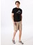 D5SM-SHT3932 Bej Relaxed Fit Baskılı Kargo Şort 1
