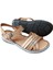 22382 Kadın Deri Comfort Sandalet Taba 2