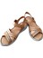 22382 Kadın Deri Comfort Sandalet Taba 3