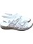 Castle Black 22383 Kadın Hakiki Deri Comfort Sandalet Beyaz 4