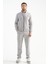 Açık Gri Kışlık Erkek Eşofman Takımı Thermosoft Teknolojisi Içi Kuzu Görünümlü Regular Kalıp 1