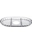 Elegant Bölmeli Oval Servis Tabak 16.3X27.8 cm 1