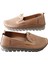 22385 Kadın Deri Comfort Casual Ayakkabı Taba 4