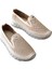 22385 Kadın Deri Comfort Casual Ayakkabı Bej 1