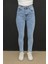 Mavi Slim Fit Bayan Kot Pantolon – Yüksek Bel, Likralı Esnek Jean 4