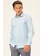 Slim Fit Armürlü Dik Yaka Gömlek 3