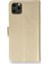 Apple iPhone 12 Pro Max Kılıf Deri Kartlıklı Kılıf Kapaklı Kılıf Cüzdanlı - Gold 1