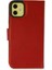 Apple iPhone 13 Mini Kılıf Deri Kartlıklı Kılıf Kapaklı Kılıf Cüzdanlı - Kırmızı 1
