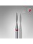 Elmas Sivri Alev Freze, Kırmızı, Çap 1,6 Mm, Çalışma Kısmı 8 mm 1