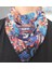 Karışık Desenli Şifon Fular Bandana Şal 1