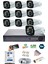 10 Kameralı 5mp Sony Lensli Full Hd Gece Görüşlü Güvenlik Kamerası Sistemi - Cepten İzleme-Gece Görüş 16206 1
