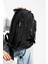 Sanmorris Unisex Suya Dayanıklı Krinkıl Kumaş Çok Gözlü Orta Boy Laptop Okul ve Sırt Çantası 3
