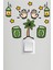Ramazan Priz Sticker Ramazan Ayı Temalı Cam Duvar Süsleri Hoşgeldin Ramazan Sticker Seti 1