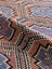 101 x 140 cm Küçük Mavi ve Siyah Kilim, El Dokuma Vintage Kilim, Yumuşak Bohem Stili Kilim, Ev Hediyesi 4