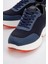 Erkek Yüksek Taban Bağcıklı Deri Comfort Sneaker Mc 20276 Lacivert 3
