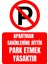 35 x 50 Apartman Sakinlerine Aittir Park Etmek Yasaktır Uyarı Levhası 3 mm Dekota / Forex Üzerine Folyo Baskı 1