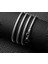 Voyageaccessory 3 mm -60 cm Pslanmaz Kararmaz Çelik Yuvarlak Kesim Erkek Yılan Zincir Kolye 2