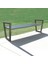 Kolçaklı Metal Oturma Bankı Sağlam Park Bench 3