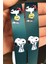 iPhone 11 Uyumlu Snoopy Tasarım Tuşları Renkli Telefon Boyun Askılı Set Kılıf 3