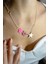 Izjewel Pembe Miyuki Yıldız 925 Ayar Gümüş Kolye 1