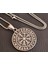 Voyageaccessory Paslanmaz Çelik Çift Taraflı Kullanım Viking Mitoloji Vegvisir Pusula Kolye /70 cm Zincirli 3