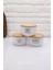 Bambu Kapaklı Cam Beyaz Salt & Pepper & Spıce Kavanoz Seti 370ML 2