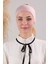 Kadın Tesettür Dikişsiz Silikonlu Kaymaz Bandana Spor Bone Pudra 3
