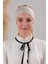 Kadın Tesettür Dikişsiz Silikonlu Kaymaz Bandana Spor Bone Bej 3