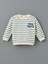Bisiklet Yaka Çizgili Erkek Sweatshirt ve Eşofman Alt 2'li 4