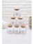 Bambu & Şık Vakum Kapak 6'lı Cam Baharatlık Seti 300ML 1