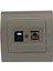 Alia Beyaz RJ45 CAT5E+RJ11 1