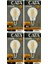 (4 Adet) Cata CT-4218 8W (60W) 3000K (Sarı Işık) Dim Edilebilir E27 Duylu (Kalın Duy) LED Filament Ampul 1