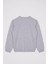 Bisiklet Yaka Uzun Kol Yazı Baskılı Gri Renk Erkek Çocuk Sweatshirt 3