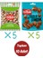 5 Paket Antep Fıstığı (45 G) & 5 Paket Tuzlu Fındık (75 G) - Toplam 600 Gram 1