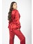 Saten Korse Detaylı Alt-Üst Pijama Takım 3