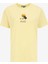 D5SL-TST3521 Sarı Bisiklet Yaka Relaxed Baskılı Kadın T-Shirt 1