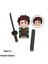 WM2350 WM6116 WM2176 PG2327 Demon Slayer Mini Bebekler Action Figure Oyuncak Birleştirin Tanjirou Nezuko Inosuke Giyuu Kyoujurou Yapı Taşları (Yurt Dışından) 4