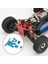 Rc Araba Metal Ön Koruma ve Tampon Seti Wltoys 124016 124018 Paletli Araba Yedek Parçaları Mavi (Yurt Dışından) 5