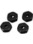 Alüminyum Alaşımlı 12MM Birleştirici Tekerlek Hub Hex Adaptörü Yükseltmeler Wltoys 144001 1/14 Rc Araba Yedek Parçaları, Siyah (Yurt Dışından) 2