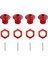 Metal 17MM Tekerlek Altıgen Hub Adaptörü Somun ile Arrma 1/7 Ihlal Sınırsız Felony 1/8 Typhon Rc Araba Parçaları, Kırmızı (Yurt Dışından) 1