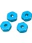 Alüminyum Alaşımlı 12MM Birleştirici Tekerlek Hub Hex Adaptörü Yükseltmeler Wltoys 144001 1/14 Rc Araba Yedek Parçaları, Mavi (Yurt Dışından) 2